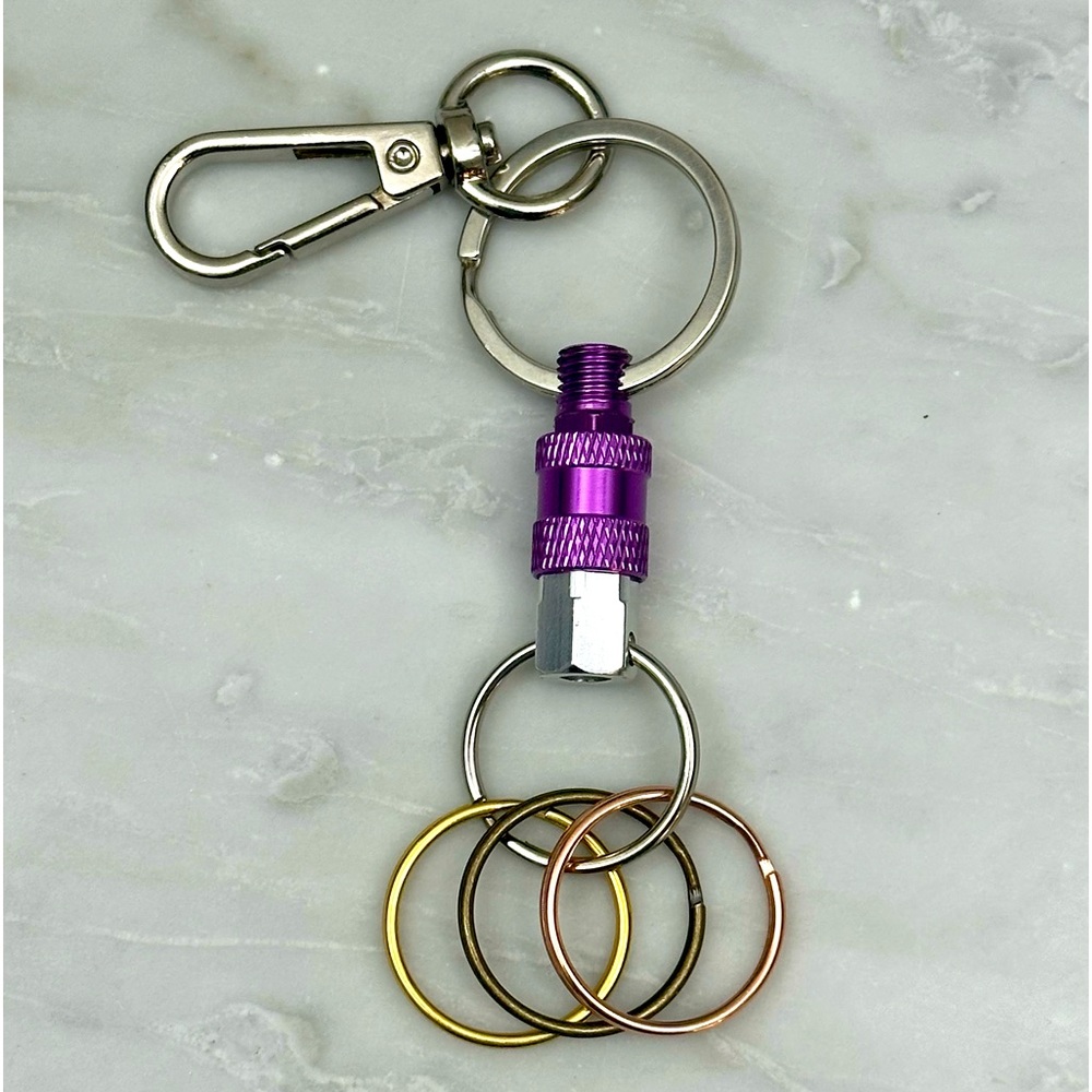 Quick Release Detachable Keychain with Clasp